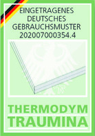 Traumina Themodym - Eingetragenes deutsches Gebrauchsmuster - Logo