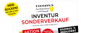 Inventur Sonderverkauf 2024